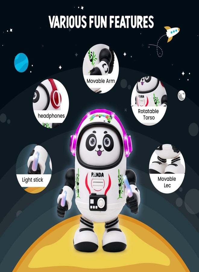 BRAVIADECOR BRAVIA Space Panda Dancing Robot Toy for Kids,Early Learning Motor Skills Development Toy 16 - Image 4